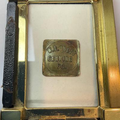DR1380 Antique W.T Onley Canning Tokens