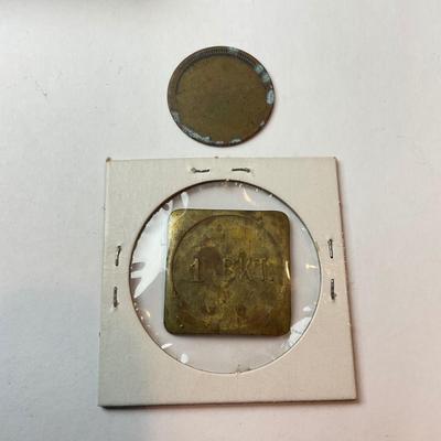 DR1380 Antique W.T Onley Canning Tokens