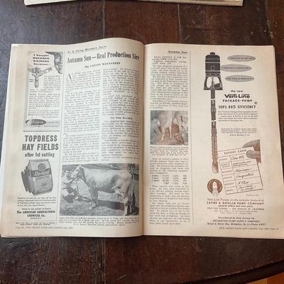 D1381 Vintage Farming Calendar & Magazine