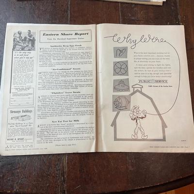 D1381 Vintage Farming Calendar & Magazine