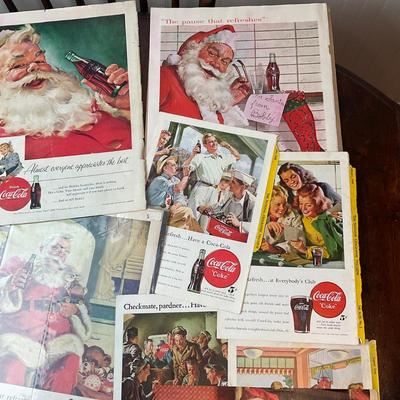 D1382 Vintage Coca-Cola Posters National Geographic Pages