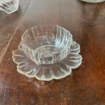 DR1383 Floral Punchbowl with Matching Cups