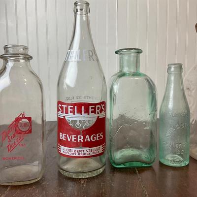 DR1387 Antique/Vintage Maryland & Delaware Dairy Bottles