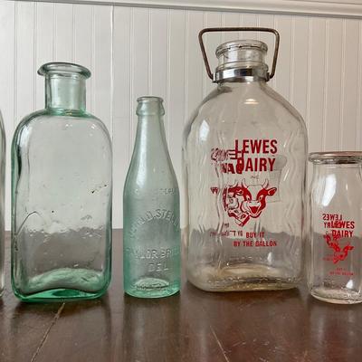 DR1387 Antique/Vintage Maryland & Delaware Dairy Bottles