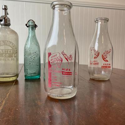 DR1388 Antique/Vintage Maryland, Pennsylvania, Philadelphia Glass Bottles