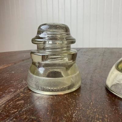 DR1389 Eight Vintage Glass Insulators