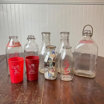 DR1391 Antique/Vintage Delaware Dairy Bottles