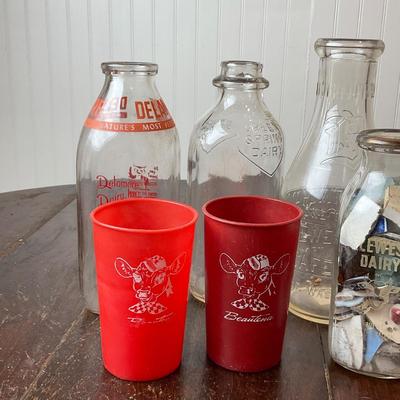 DR1391 Antique/Vintage Delaware Dairy Bottles