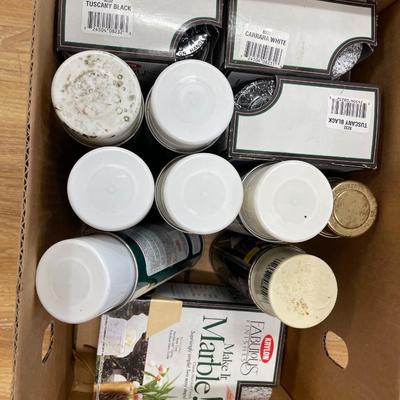 Canned Snow and Marble spray