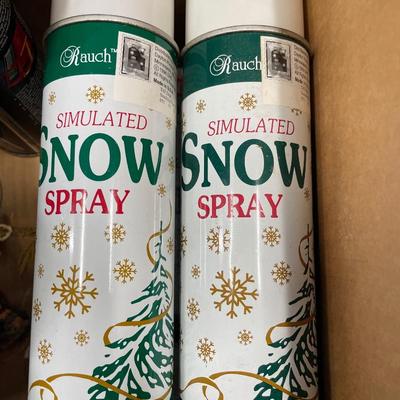 Canned Snow and Marble spray