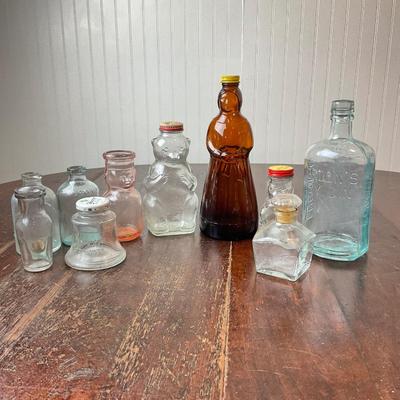 DR1394 Vintage Glass Bottle Lot