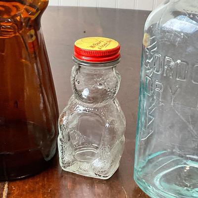 DR1394 Vintage Glass Bottle Lot