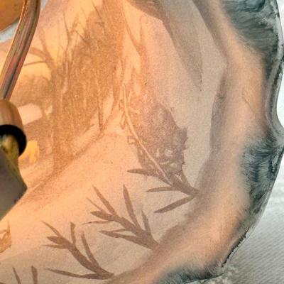 Hand painted lamp Currier and Ives Collection