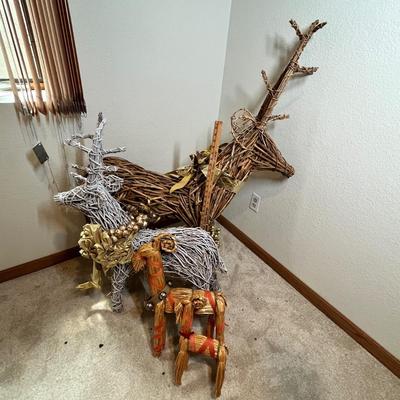Lot 58 Large reindeer displays