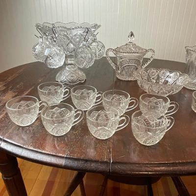 DR1413 Sunburst Punchbowl Lot