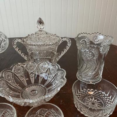 DR1413 Sunburst Punchbowl Lot