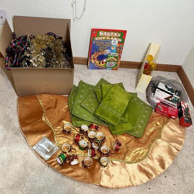 Lot 61 Christmas Table decor & other