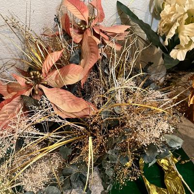 Lot 63 Flower arrangements & other