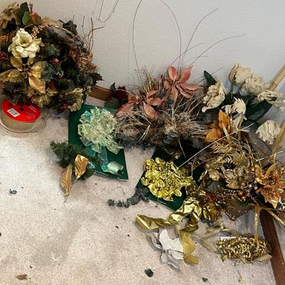 Lot 63 Flower arrangements & other