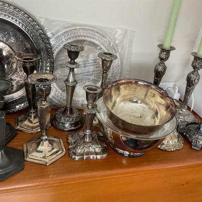 DR1416 Large Silver Plate Lot