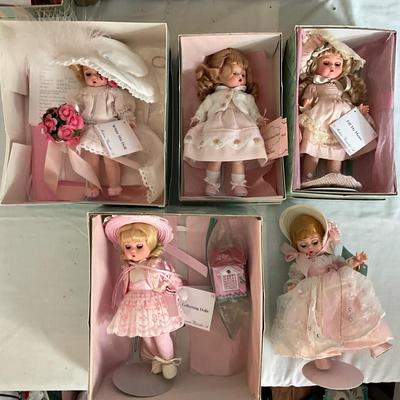 UBB1320 Lot of Five Madame Alexander Dolls