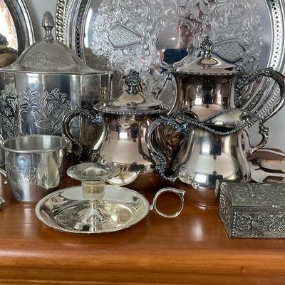 DR1417 Large Silver Plate Lot