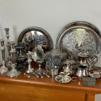 DR1417 Large Silver Plate Lot