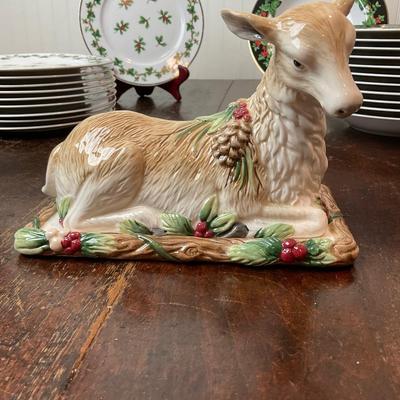 DR1420 Waverly Christmas Plates and Fitz & Floyd Butter and Jar