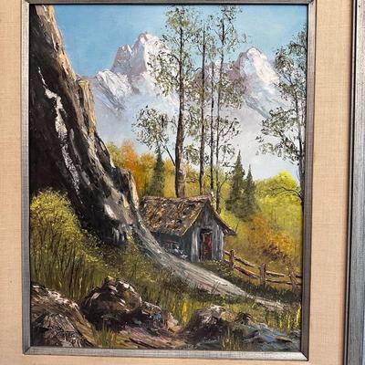 Framed art, Linda Vickers oil on canvas