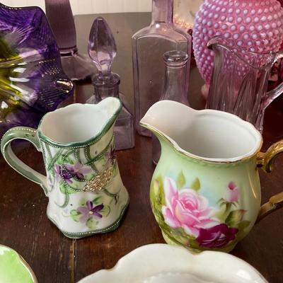 DR1424 Purple Floral China Lot
