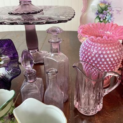 DR1424 Purple Floral China Lot