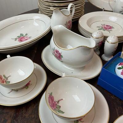 DR1427 Pink Rose China Lot