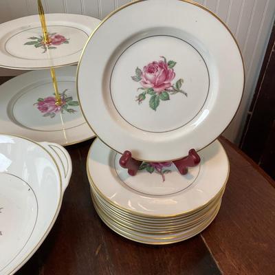 DR1427 Pink Rose China Lot