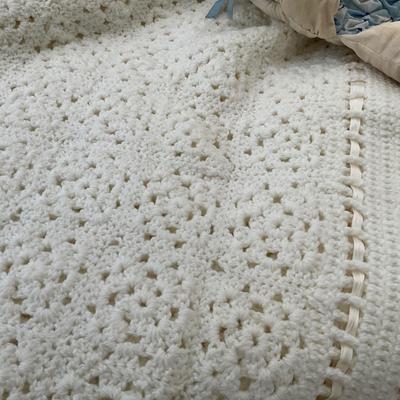 UBB1407 Set of Three Handmade Doll Lot with Blanket