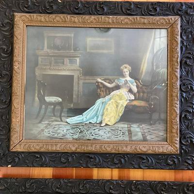 DR1430 Framed Prints of Victorian Women