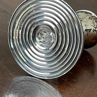 DR1432 Two Pairs of Short Weighted Sterling Candle Stick Holders