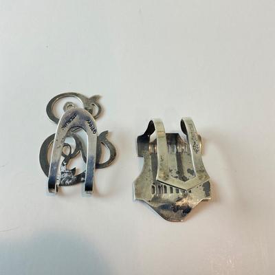 DR1465 Pair of Sterling Napkin Clips