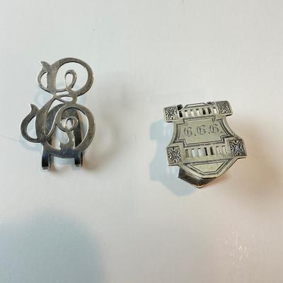 DR1465 Pair of Sterling Napkin Clips