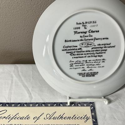 Numbered Decorative Plates with Certificates