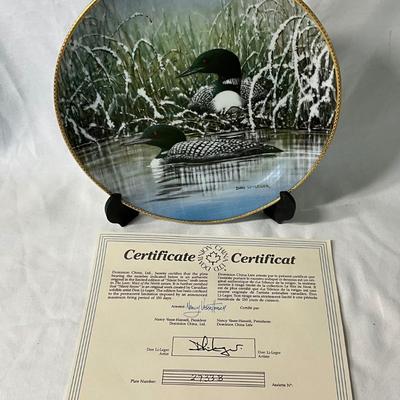 Numbered Decorative Plates with Certificates