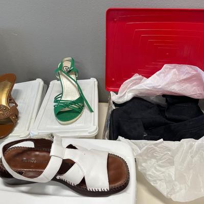 Shoes in totes