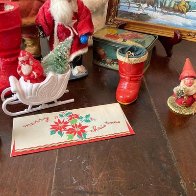 L1468 Antique Christmas Decor Lot