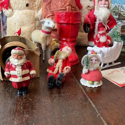 L1468 Antique Christmas Decor Lot