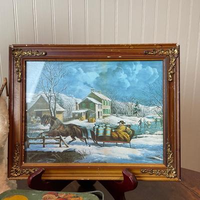 L1468 Antique Christmas Decor Lot