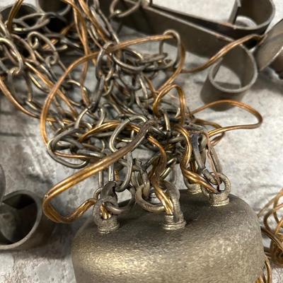 Vintage Six Arm Iron Chandelier (See Details)
