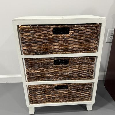 Three basket storage piece