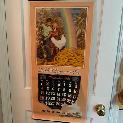 D1474 Vintage 1950s Dekalb Corn & Chix Farming Calenders