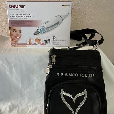 New Beurer Professional Manicure/Pedicure Set and Seaworld Crossbody Bag
