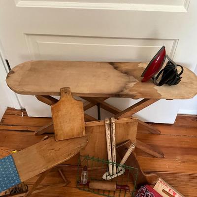 UBB1450 Antique Children's Ironing Boards with Accessories