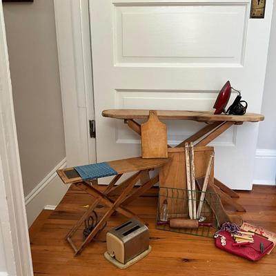 UBB1450 Antique Children's Ironing Boards with Accessories